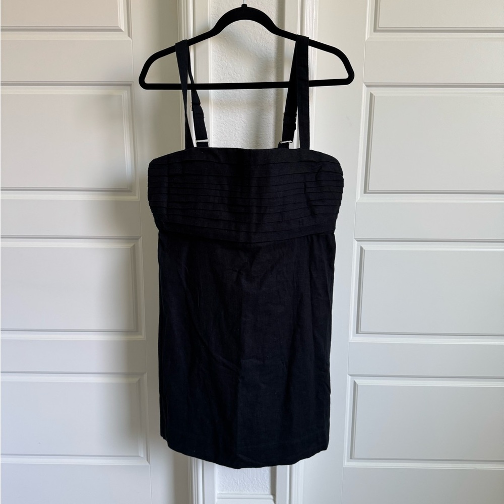 A+F Black Linen Dress